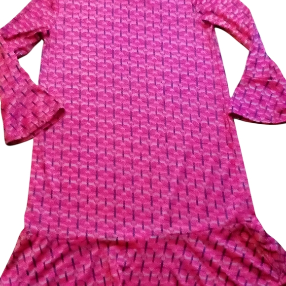 Buckhead Betties - Maze Runner Mandy, Long Bell Sleeves, Round Neck, Poly-knit, - Picture 9 of 12